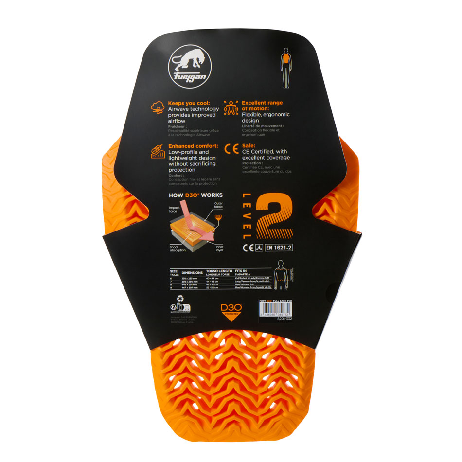 Furygan Protezione Full Back Fury D3O EVO Furygan Protezione Full Back Fury D3O EVO - immagine 4