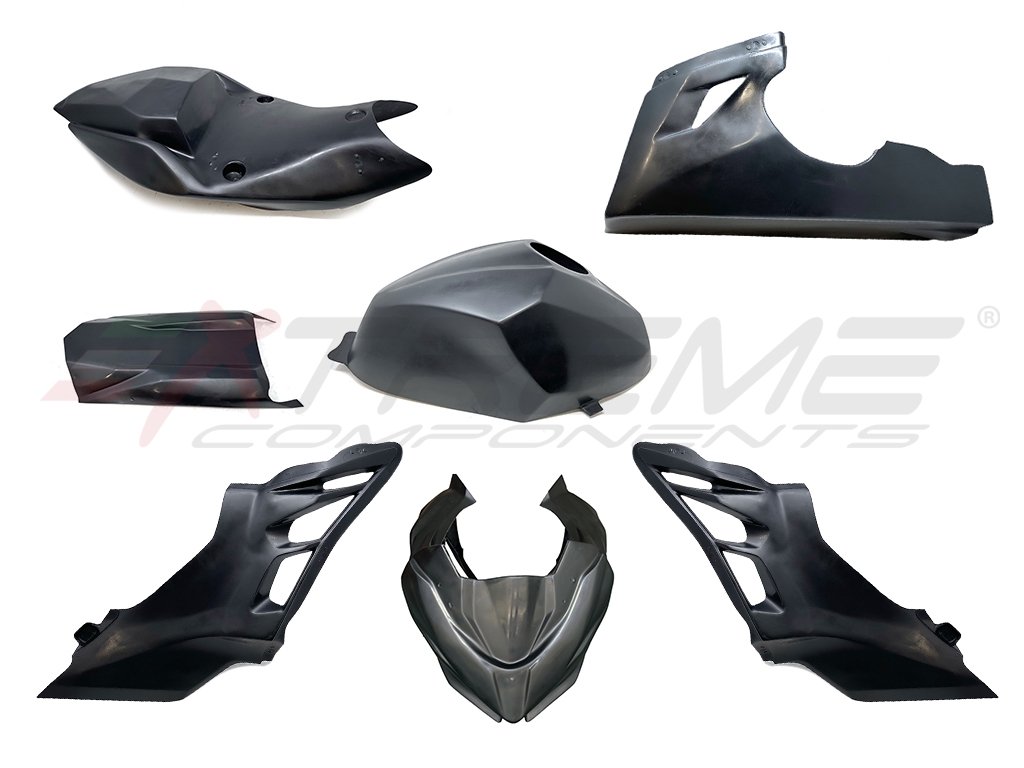 Extreme Components Carena Racing: Cupolino+Fianchi+Vasca+Codone+Cover Serbatoio Kawasaki Ninja 400 (2018/2026) Extreme Components Carena Racing: Cupolino+Fianchi+Vasca+Codone+Cover Serbatoio Kawasaki Ninja 400 (2018/2026)