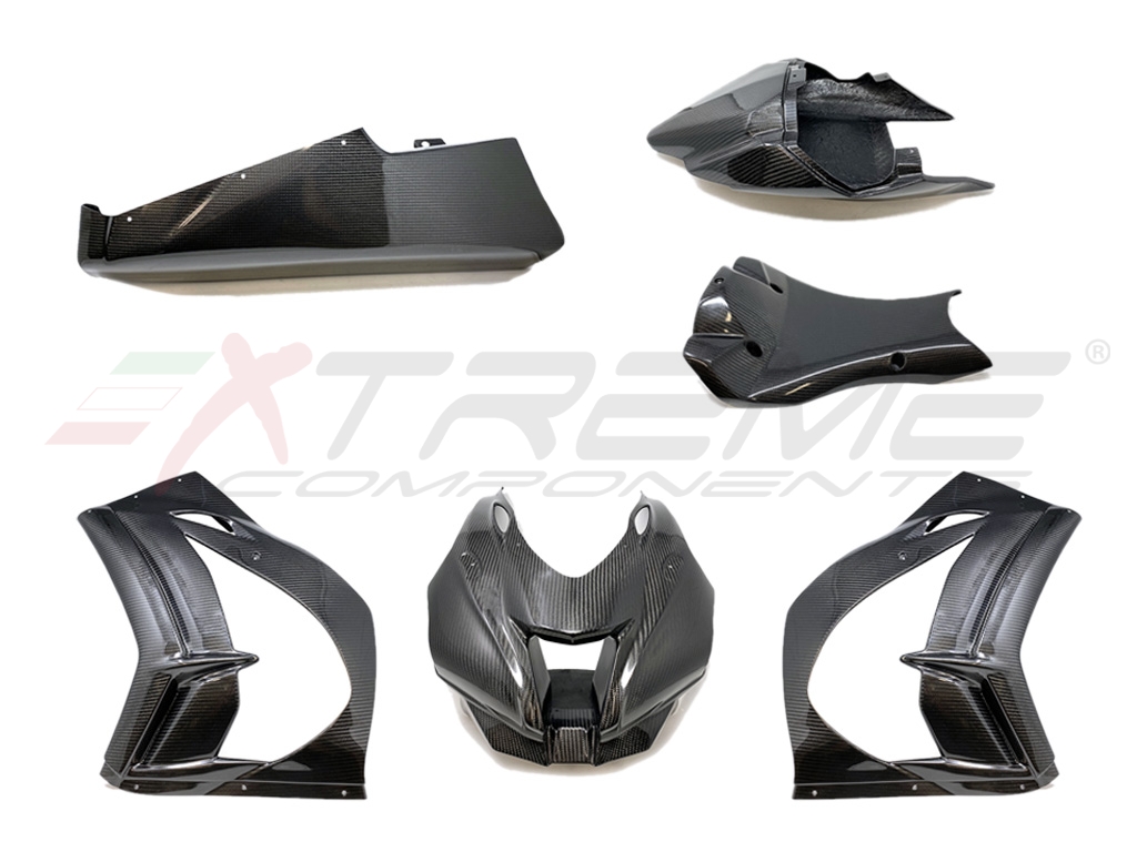 Extreme Components Carena Racing: Cupolino+Fianchi+Vasca+Codone Kawasaki ZX10R (2016/2020) Extreme Components Carena Racing: Cupolino+Fianchi+Vasca+Codone Kawasaki ZX10R (2016/2020)