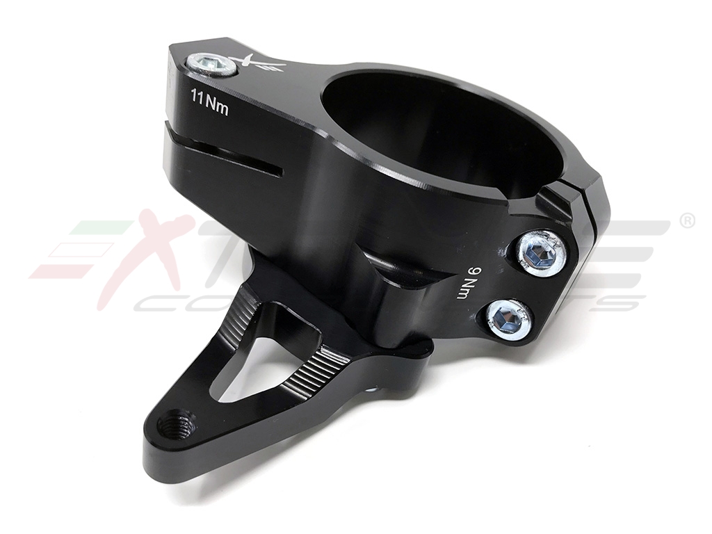 Extreme Components Semimanubri Gp Offset 15mm Supporto Ammortizzatore Di Sterzo Diam. 53mm Ducati Panigale V4/S/R (2018/2026) Extreme Components Semimanubri Gp Offset 15mm Supporto Ammortizzatore Di Sterzo Diam. 53mm Ducati Panigale V4/S/R (2018/2026) - immagine 5