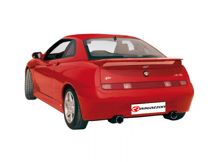 Ragazzon Post. Sdoppiato + Terminali Rotondi Dtm 2 / 2x70mm Alfa Romeo Gtv(916) / Ragazzon Post. Sdoppiato + Terminali Rotondi Dtm 2 / 2x70mm Alfa Romeo Gtv(916) / - immagine 2