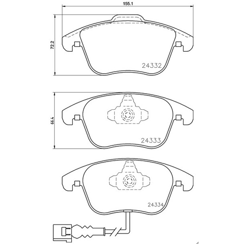 Set Pastiglie Ant. Brembo Sport | Hp2 Cod. 07D43504 Set Pastiglie Ant. Brembo Sport | Hp2 Cod. 07D43504