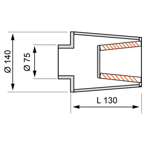 Sprint Filter Filtro Double Flow SF1-85 75x130x140mm Sprint Filter Filtro Double Flow SF1-85 75x130x140mm - immagine 2