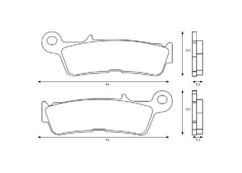 Pastiglie Freno Per Yamaha Marca Accossato Codice Agpa288 Pastiglie Freno Per Yamaha Marca Accossato Codice Agpa288 - immagine 2