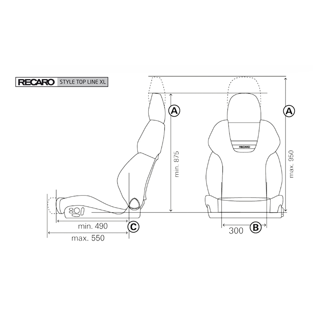Recaro Sedile Style Xl Topline Lato Guida Recaro Sedile Style Xl Topline Lato Guida - immagine 2