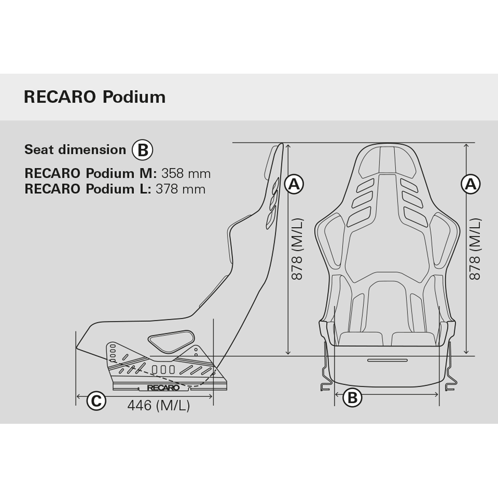 Recaro Sedile Podium Gf L Lato Guida Recaro Sedile Podium Gf L Lato Guida - immagine 2