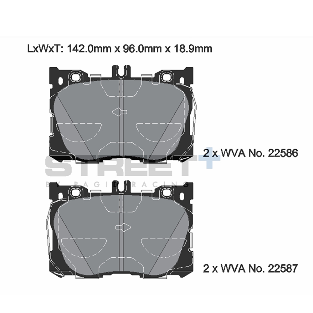 Pastiglie Pagid Racing Street+ Cod. T8015SP2001 Pastiglie Pagid Racing Street+ Cod. T8015SP2001