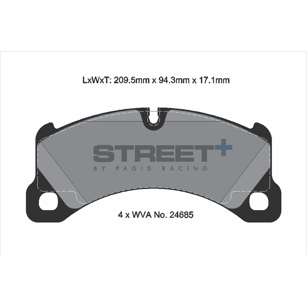 Pastiglie Pagid Racing Street+ Cod. T8087SP2001 Pastiglie Pagid Racing Street+ Cod. T8087SP2001