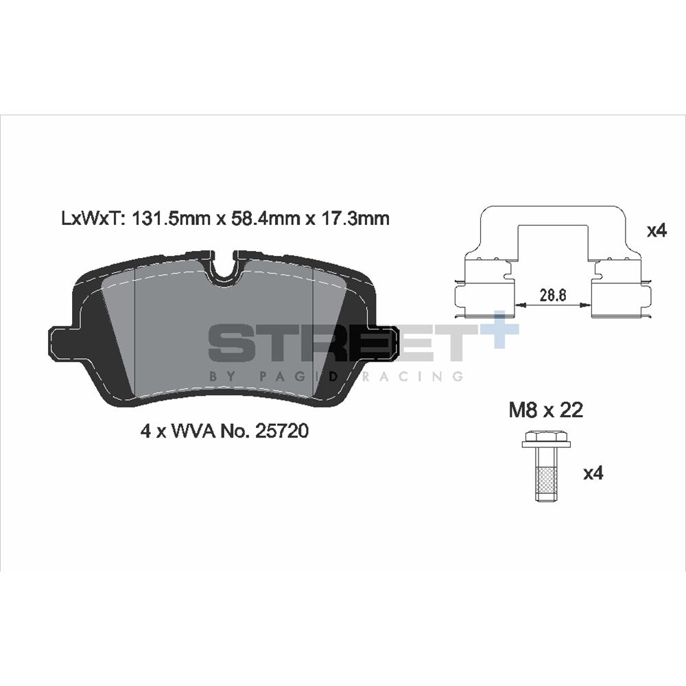 Pastiglie Pagid Racing Street+ Cod. T8123SP2001 Pastiglie Pagid Racing Street+ Cod. T8123SP2001