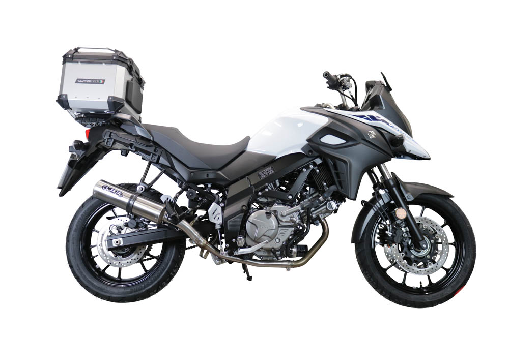 Bauletto GPR Tech Suzuki V-Strom Dl 1000 2017/19 e4 TOP CASE ALPI-TECH 35 LT. BLACK Con Piastra Specifica Bauletto GPR Tech Suzuki V-Strom Dl 1000 2017/19 e4 TOP CASE ALPI-TECH 35 LT. BLACK Con Piastra Specifica - immagine 2