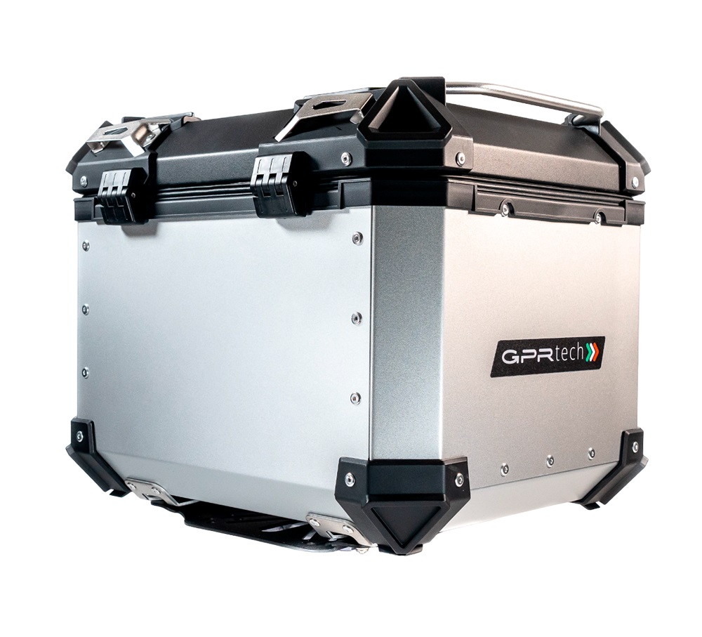 Bauletto GPR Tech Bmw R 1200 R-Lc 2015/2016 TOP CASE ALPI-TECH 45 LT. SILVER Con Piastra Specifica Bauletto GPR Tech Bmw R 1200 R-Lc 2015/2016 TOP CASE ALPI-TECH 45 LT. SILVER Con Piastra Specifica - immagine 2
