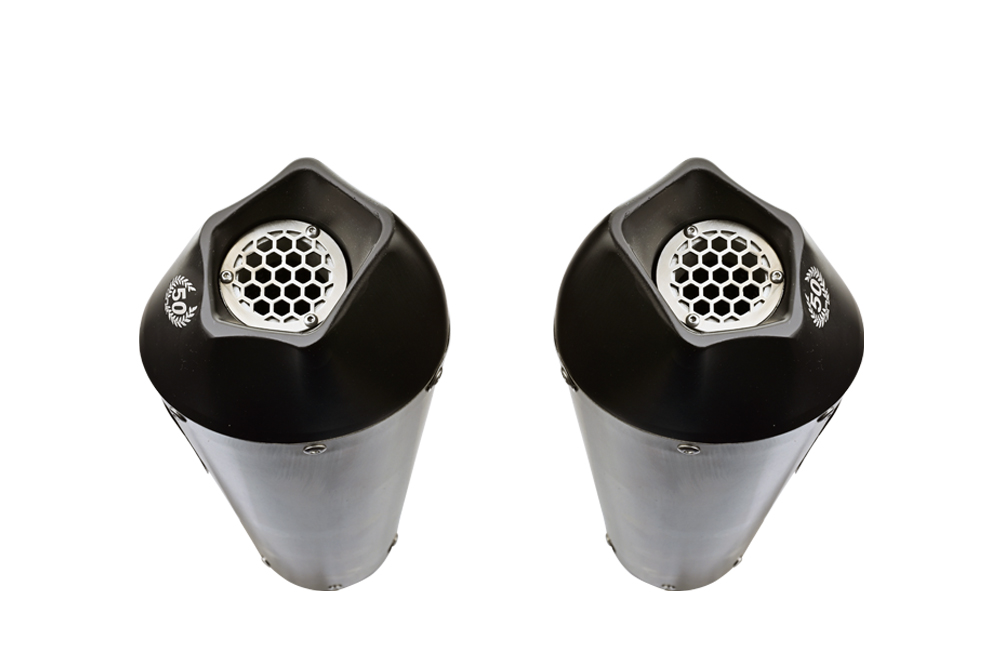 GPR Aprilia Dorsoduro 1200 2011-2016 GP Evo4 Titanium Coppia terminali omologati E4.A.56.GPAN.TO GPR Aprilia Dorsoduro 1200 2011-2016 GP Evo4 Titanium Coppia terminali omologati E4.A.56.GPAN.TO - immagine 3