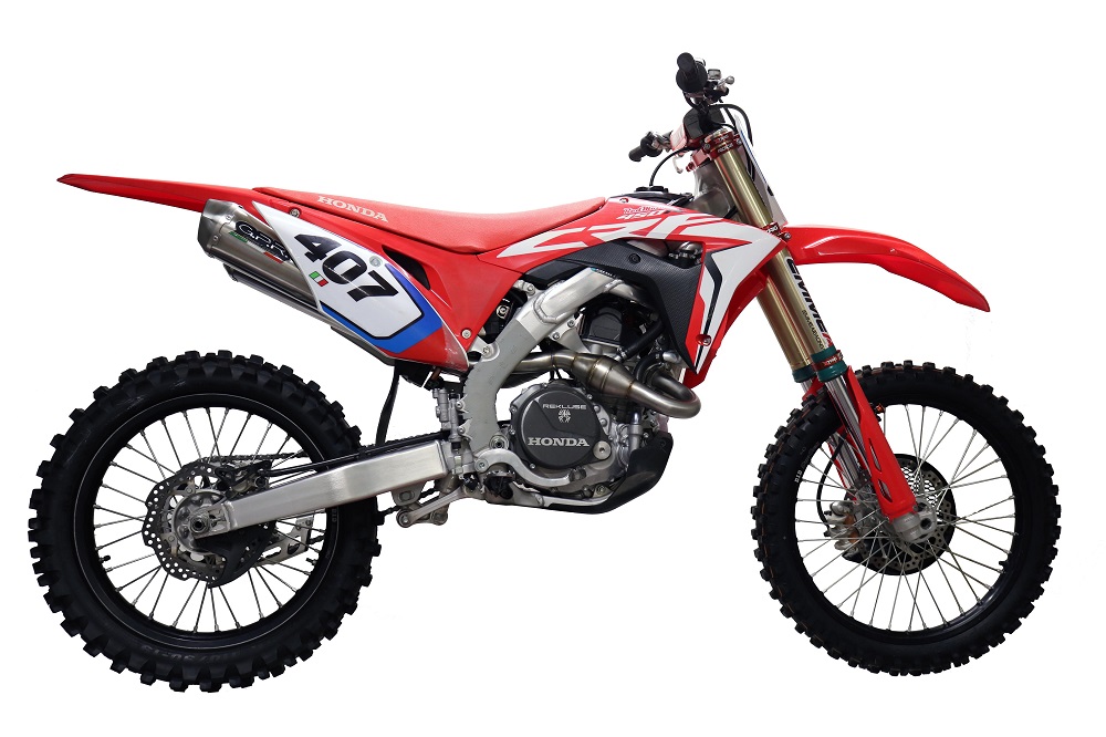 GPR Honda CRF 450 RWE 2019-2019 Pentacross Inox Impianto completo racing PNT.MX.1.7.IO GPR Honda CRF 450 RWE 2019-2019 Pentacross Inox Impianto completo racing PNT.MX.1.7.IO