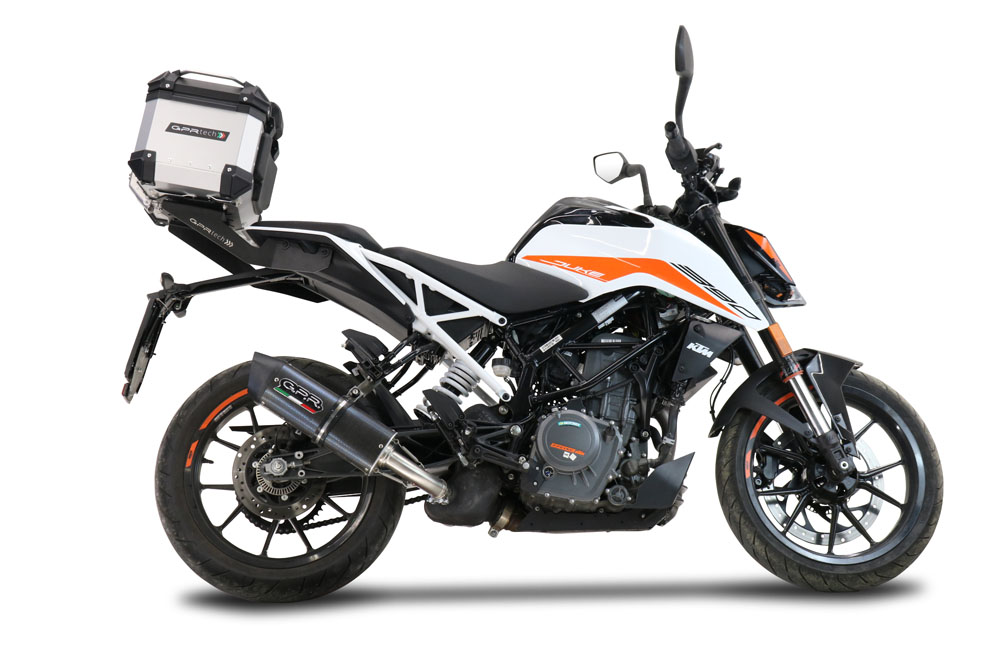 Bauletto GPR Tech Ktm Duke 250 2017/2020 e4 TOP CASE ALPI-TECH 26 LT SILVER Con Portapacchi Specifico Bauletto GPR Tech Ktm Duke 250 2017/2020 e4 TOP CASE ALPI-TECH 26 LT SILVER Con Portapacchi Specifico - immagine 2