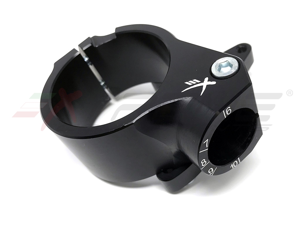 Extreme Components Semimanubri Gp Offset 15mm Supporto Ammortizzatore Di Sterzo Diam. 53mm Ducati Panigale V4/S/R (2018/2026) Extreme Components Semimanubri Gp Offset 15mm Supporto Ammortizzatore Di Sterzo Diam. 53mm Ducati Panigale V4/S/R (2018/2026) - immagine 2