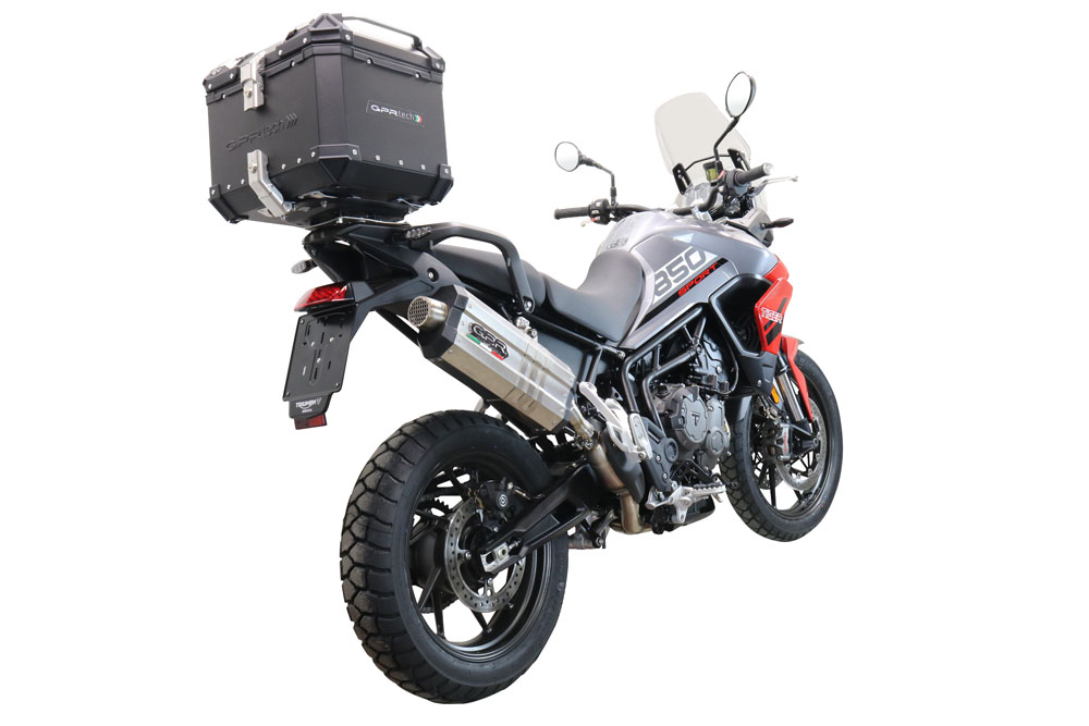 Bauletto GPR Tech Triumph Tiger 900 2020/2023 e5 TOP CASE ALPI-TECH 35 LT. BLACK Con Piastra Specifica Bauletto GPR Tech Triumph Tiger 900 2020/2023 e5 TOP CASE ALPI-TECH 35 LT. BLACK Con Piastra Specifica - immagine 6
