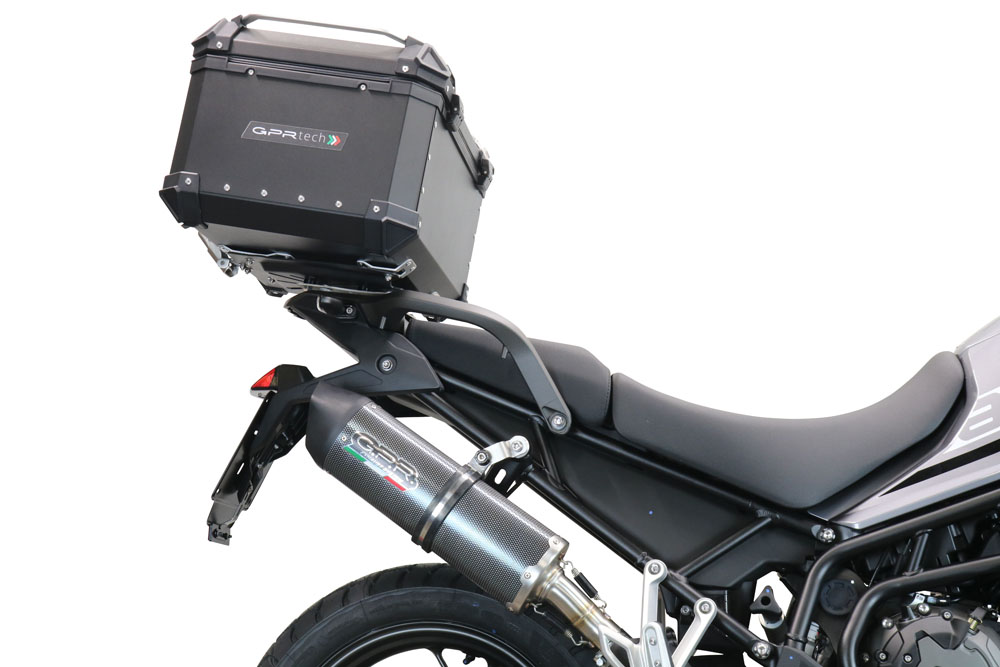 Bauletto GPR Tech Triumph Tiger 900 2020/2023 e5 TOP CASE ALPI-TECH 55 LT BLACK Con Piastra Specifica Bauletto GPR Tech Triumph Tiger 900 2020/2023 e5 TOP CASE ALPI-TECH 55 LT BLACK Con Piastra Specifica - immagine 6