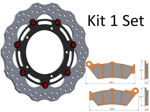 Kit Disco Freno Flottante Anteriore Accossato Linea Elite Dk249 + Pastiglie Freno Agpa92 DK249-AGPA92 Kit Disco Freno Flottante Anteriore Accossato Linea Elite Dk249 + Pastiglie Freno Agpa92 DK249-AGPA92